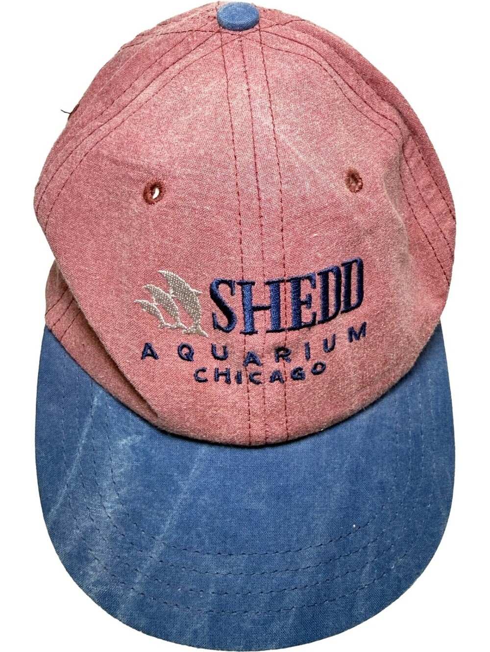 Vintage 1980s SHEDD AQUARIUM CHICAGO Hat Town Talk Made in USA Snapback Cap 1 sz
